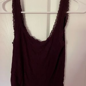 Maroon American Eagle tank top!! Size S